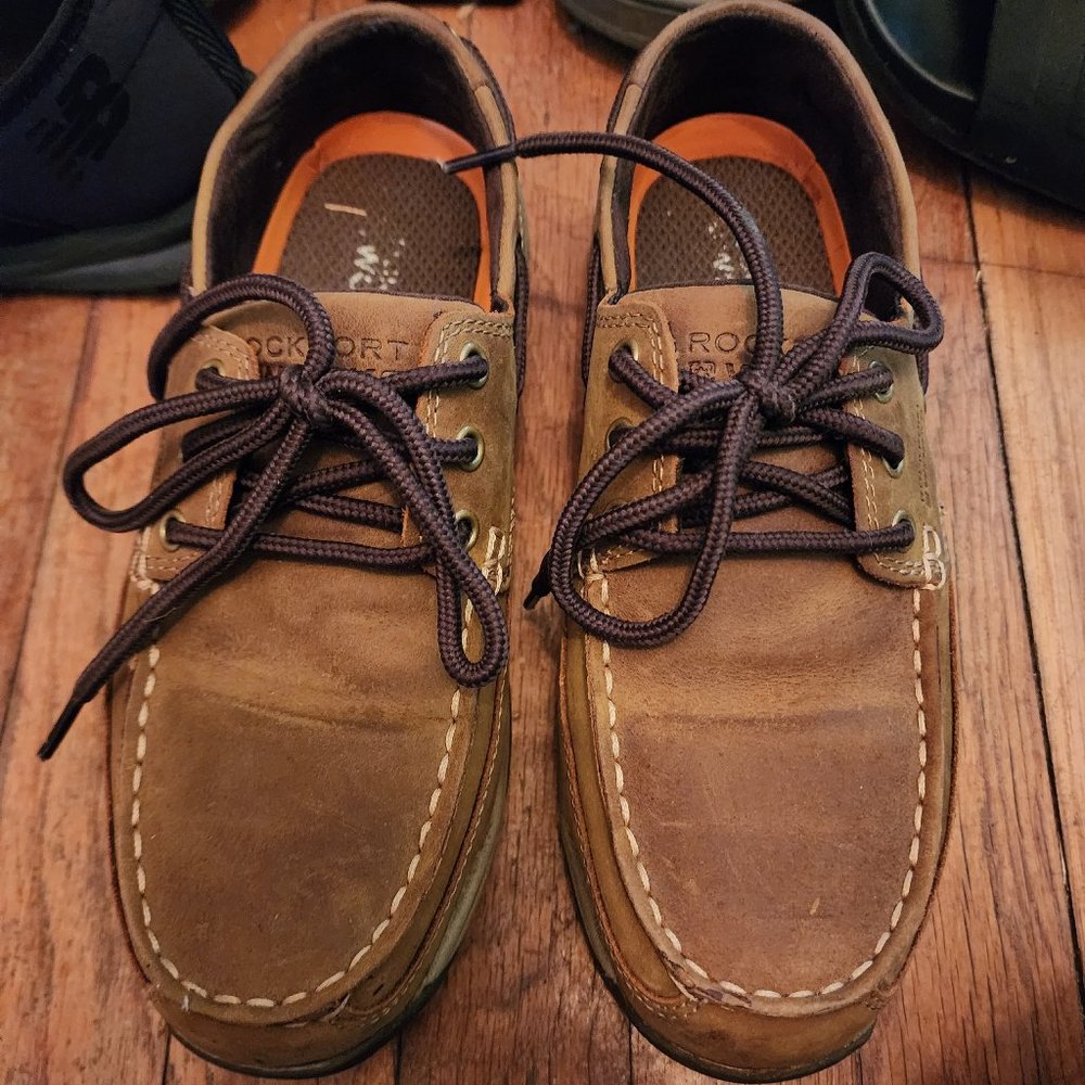 Women's/men's Rockport steal toe shoes